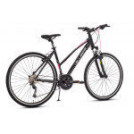 Krossový bicykel 28 Vellberg Explorer 4.2 D Cross Deore 19" Čierno-ružový matný